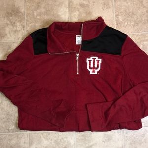 Victoria Secret Pink Indiana Hoosiers quarter zip
